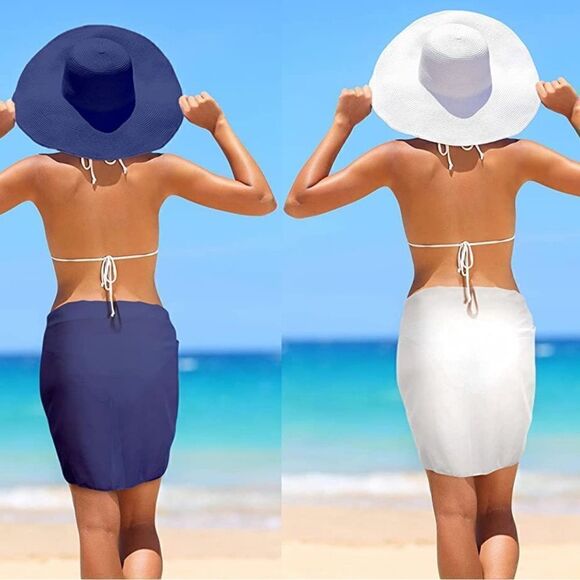 Set of 2 Beach Sarong Wraps - Picture 1 of 5